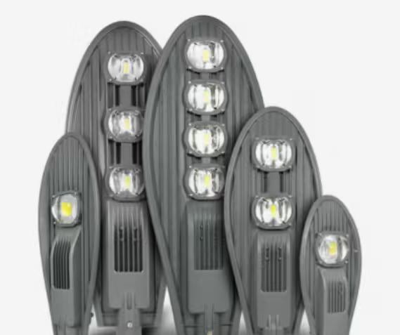 Range of LED street light fixtures in multiple sizes